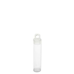 100 x Seed Bead Tubes Vials Storage 2.5" x 9/16" Clear with Hanging Caps