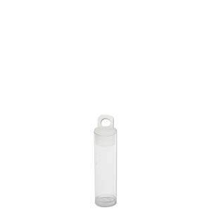 100 x Seed Bead Tubes Vials Storage 2" x 9/16" Clear with Hanging Caps