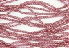 4mm Firepolish Czech Glass Beads - Cherub Pink Halo