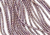 4mm Firepolish Czech Glass Beads - Regal Purple Halo Ethereal