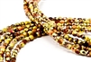 4mm Firepolish Czech Glass Beads - Etched Crystal California Gold Rush