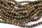 8mm Natural Agate Tibetan Style Dzi Round Beads - Aquas / Creams / Browns / Picasso Stripes