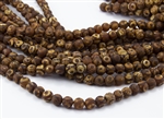 8mm Natural Agate Tibetan Style Dzi Round Beads - Crackle Ambers / Browns / Creams / Picasso Eyes
