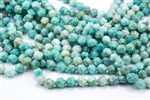 9mm Natural Amazonite Faceted Nugget Beads