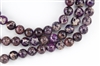 10mm Aqua Terra Jasper Gemstone Round Beads - Dark Purple