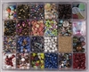 5+ POUNDS - 24 Compartment Assorted Czech, Japanese, Gemstone, Glass, Wood, Seed Bead MEGA Lot #3