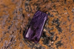 Natural Stabilized Designer Charoite Cabochon Rounded Freeform Rectangle