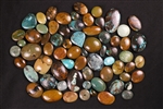 Large Wholesale LOT Natural Tibetan Turquoise Cabochon Mixed Sizes and Shapes for Jewelry or Mosaic