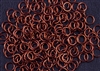 1oz Open Jump Rings Copper Core - 4mm 18G - BROWN