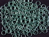 1oz Open Jump Rings Copper Core - 4mm 18G - SEAFOAM