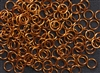 1oz Open Jump Rings Copper Core - 7mm 18G - AMBER