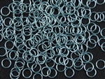 1oz Open Jump Rings Copper Core - 7mm 18G - BABY BLUE