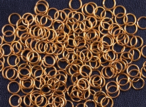 1oz Open Jump Rings Copper Core - 7mm 18G - BRONZE