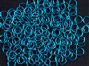 1oz Open Jump Rings Copper Core - 7mm 18G - PACIFIC BLUE