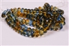 8x6mm Czech Glass Beads Faceted Rondelles - Sapphire Topaz Jonquil