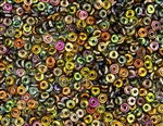 4mm Czech Glass O Beads - Magic Copper