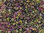 4mm Czech Glass O Beads - Magic Orchid