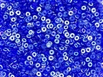 4mm Czech Glass O Beads - Sapphire AB