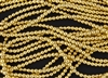 4mm Czech Glass Round Spacer Beads - 24K Gold Plated