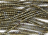 4mm Czech Glass Round Spacer Beads - Iris Brown Metallic