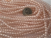 4mm Czech Glass Round Pearl Light Spacer Beads - Soft Pink