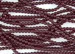 4mm Czech Glass Round Spacer Beads - Ruby Transparent