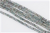 4x6mm Faceted Crystal Designer Glass Rondelle Beads - Sahara Green