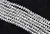 5x8mm Faceted Crystal Designer Glass Rondelle Beads - Crystal Clear