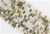 5x8mm Faceted Crystal Designer Glass Rondelle Beads - Tan Mix