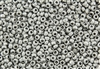 6/0 Czech Seed Beads - Etched Aluminum Silver