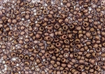 6/0 Czech Seed Beads - Etched Crystal Bronze