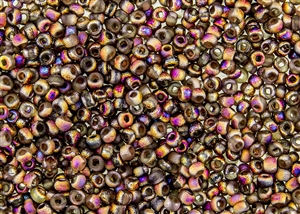 6/0 Czech Seed Beads - Etched Crystal Full Sliperit