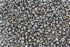 6/0 Czech Seed Beads - Etched Dusty Soft Blue Luster