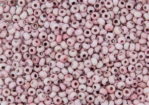 6/0 Czech Seed Beads - Etched Pink Lilac Luster