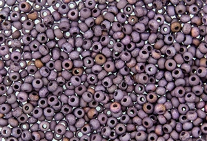 6/0 Czech Seed Beads - Etched Lilac Vega Luster
