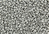 8/0 Czech Seed Beads - Etched Aluminum Silver