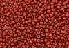 8/0 Czech Seed Beads - Etched Lava Red