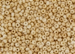 8/0 Czech Seed Beads - Etched Cream Champagne Luster