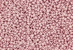 8/0 Czech Seed Beads - Etched Pink Lilac Luster