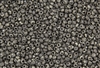 8/0 Czech Seed Beads - Etched White Antique Chrome