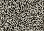 8/0 Czech Seed Beads - Etched Argentic Metallic