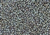 8/0 Czech Seed Beads - Etched Dusty Soft Blue Luster