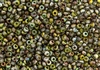8/0 Czech Seed Beads - Etched Crystal Magic Green