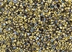 8/0 Czech Seed Beads - Etched Crystal Amber Rainbow