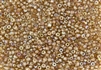 8/0 Czech Seed Beads - Etched Crystal Brown Rainbow