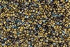 8/0 Czech Seed Beads - Etched Crystal Golden Rainbow