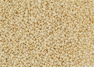11/0 Czech Seed Beads - Etched Cream Champagne Luster