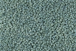 11/0 Czech Seed Beads - Etched Green Luster