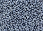 11/0 Czech Seed Beads - Etched Blue Luster