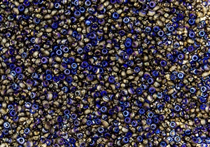11/0 Czech Seed Beads - Etched Crystal Full Azuro